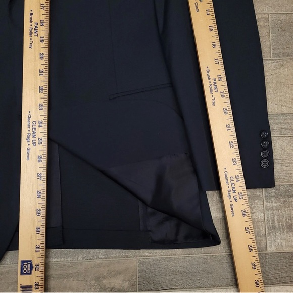 Brooks Brothers Mens Suit 40R 34W Blue Cotton Brookscool Poplin 2pc Blazer Pants - Picture 7 of 14